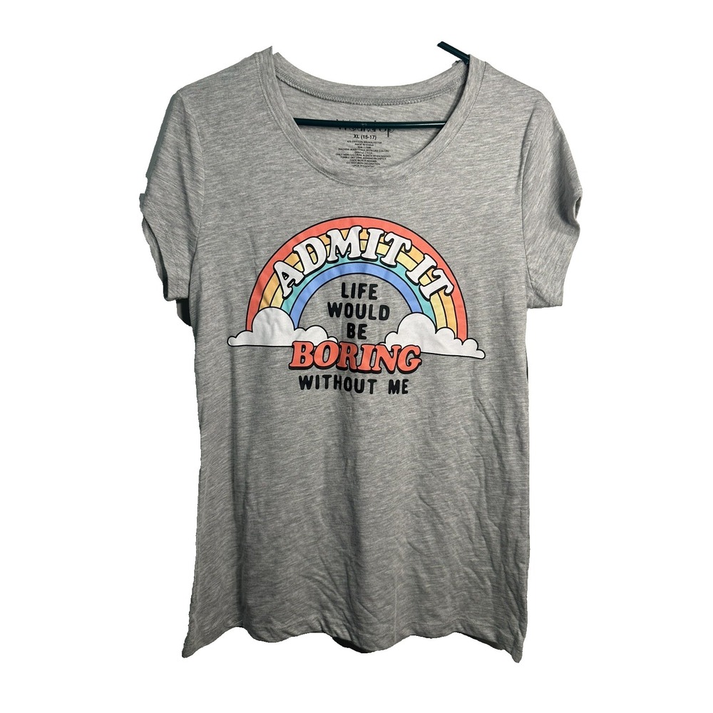 wound up womens juniors short sleeve shirt‎ size XL 15 17